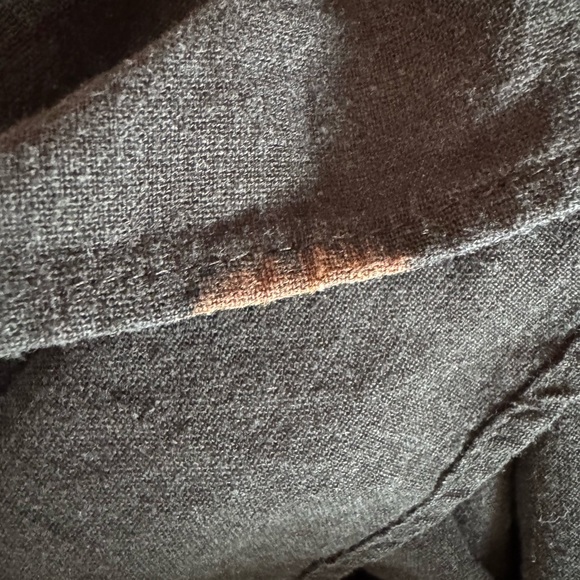 Jessica London Women’s 4X Linen blend black blouse minimalist Lagenlook comfort - Picture 11 of 12